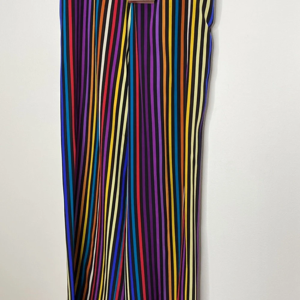 Etro Rainbow Stripe Silk Pants - Picture 4 of 11